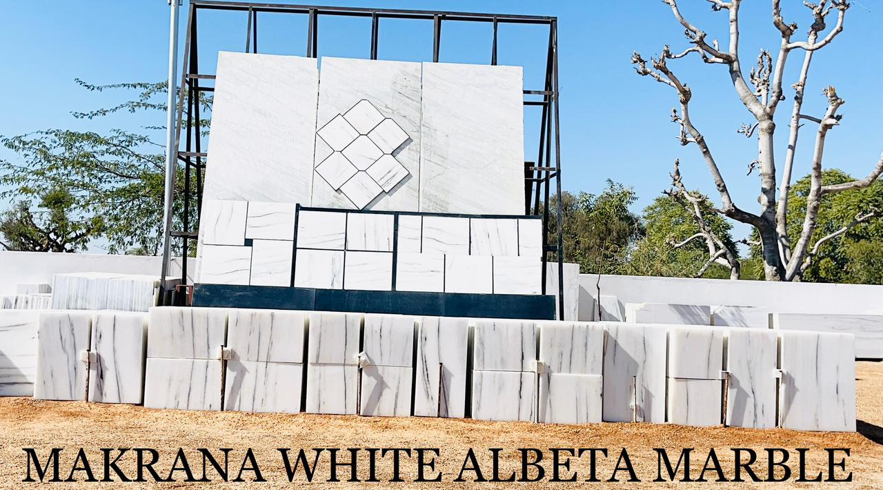 white makrana marble